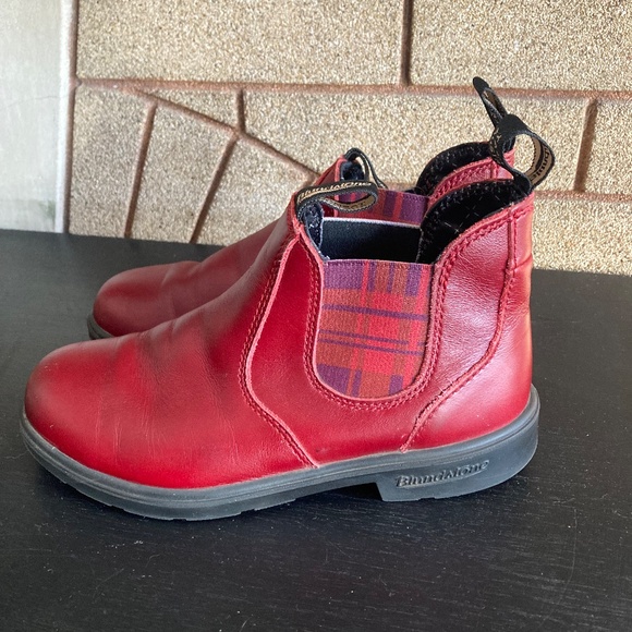 Blundstone With Tartan Chelsea Boots Youth Unisex 3 - Picture 7 of 10